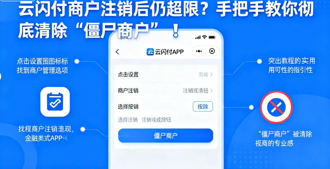 鲲鹏：云闪付商户注销后仍超限？手把手教你彻底清除“僵尸商户”！