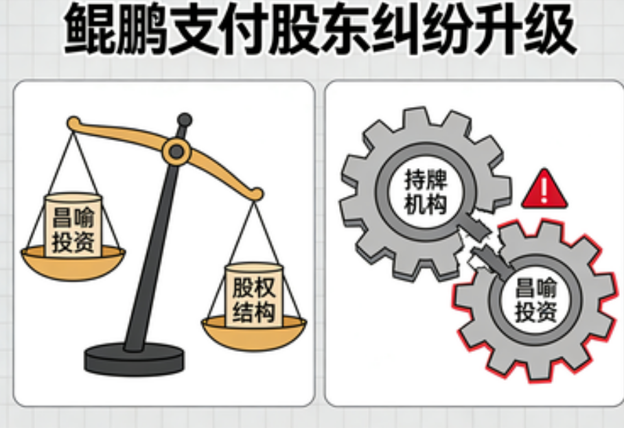 鲲鹏支付股东纠纷升级：二股东昌喻投资陷解散诉讼，持牌机构股权结构生变！